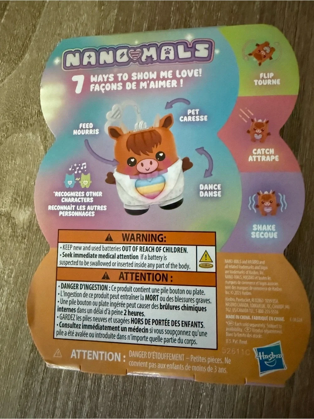Hasbro Nano-Mals Cowbert the Highland Cow Electronic Fidget Pet NEW Toy gift